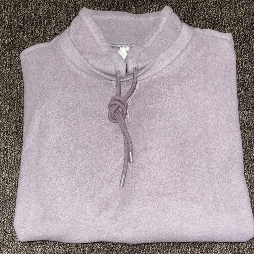 Alo Yoga Tranquil Pullover lavender mauve Sz S Oversized relaxed fit sweatshirt